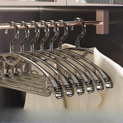 Transparent, Traceless, Stackable Clothes Drying Rack, Anti-shoulder Corner Plastic Clothes Hanger, Wide-shoulder Anti-slip Clothes Support