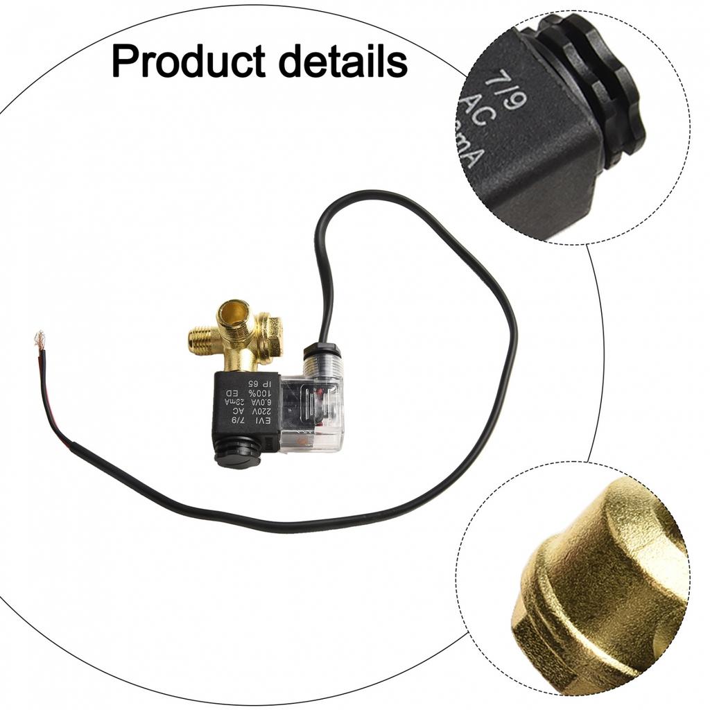 Compact Design Air Compressor Check Valve Solenoid Valve