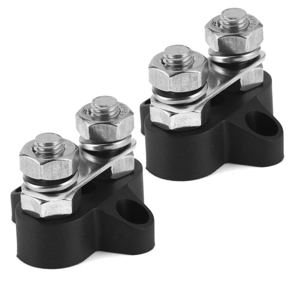 2pcs 5 16in M8 Terminal Stud Wiring Junction Block Accessory for 12 48V Trucks RVs Boats