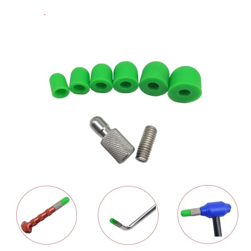 PDR Rubber Tip Set M8 Thread 6 Sizes for Dent Repair