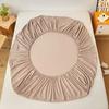1PC Bed Fitted Sheet Bed Mattress Cover Solid Color Bed Linen Non Slip Mattress Covers Bedsheet Soft and Breathable