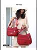 Bolsa de ombro feminina de lona de nylon de grande capacidade: Bolsa de mensageiro com vários compartimentos para mães de meia-idade e idosas