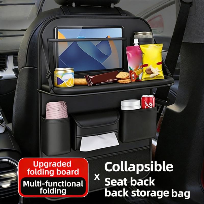 Automotive Back Pockets Multifunctional Backseat Storage Pocket Car Seat Back Organizer Multiple Compartment Storage Bag