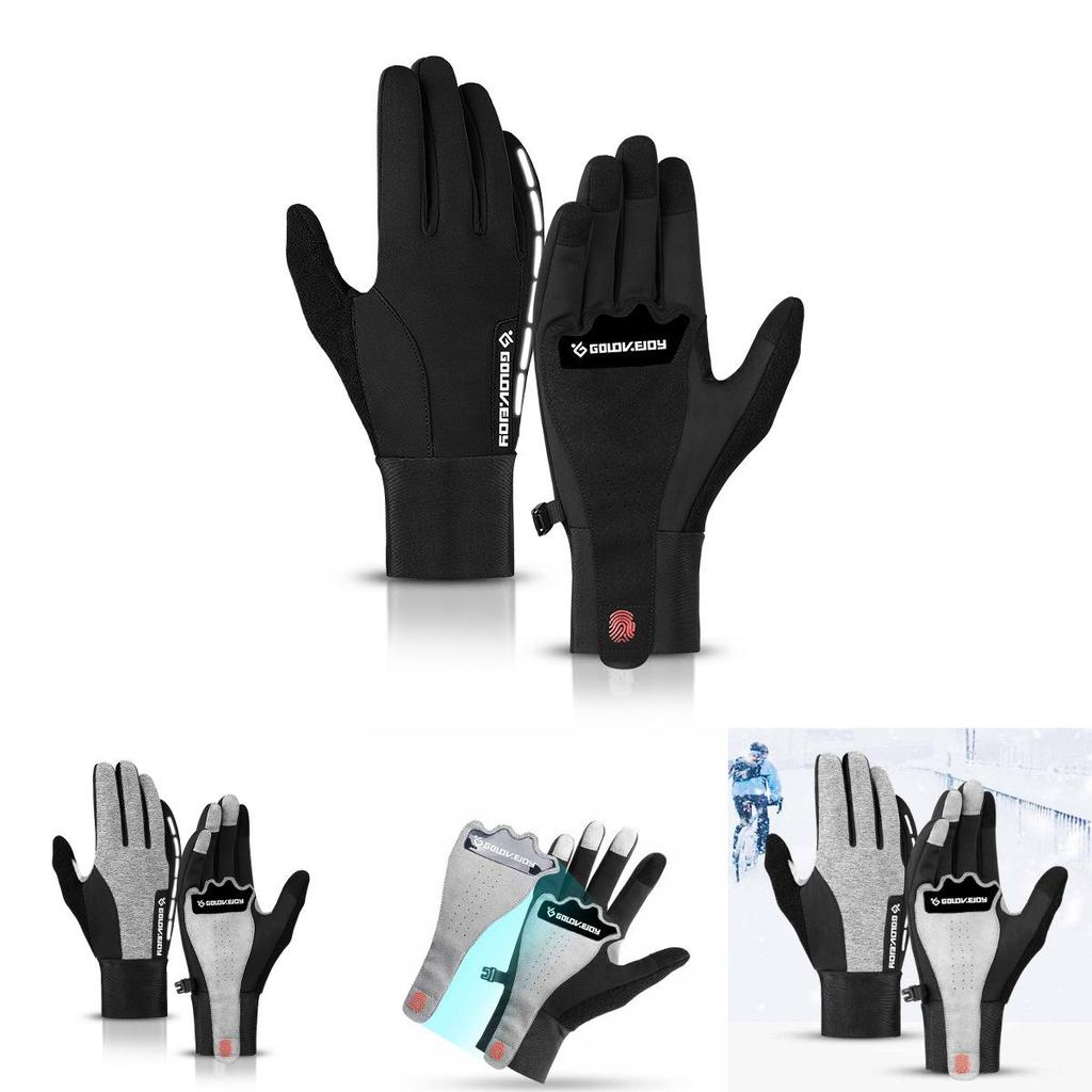 Comfortable Men Winter Warm Windproof Waterproof Anti-slip Thermal Touch Screen Gloves For Outdoor Use