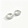 Factory Direct Luxury 14K Gold Plated Hoop Earrings with High-quality Zircon Inlay for Wedding and Daily Wear