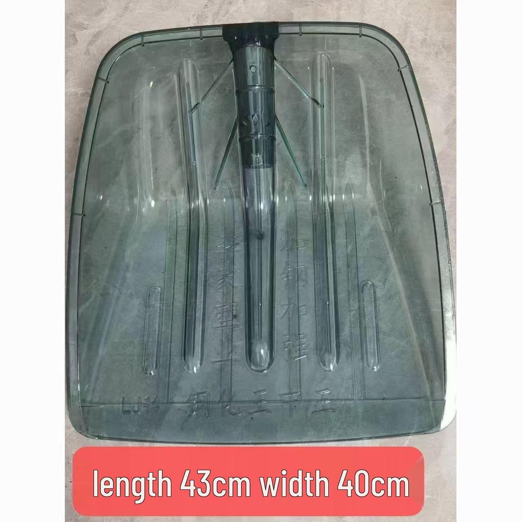 Enhanced Transparent Tempered PC Plastic Shovel for Snow, Tea, and Grain Removal