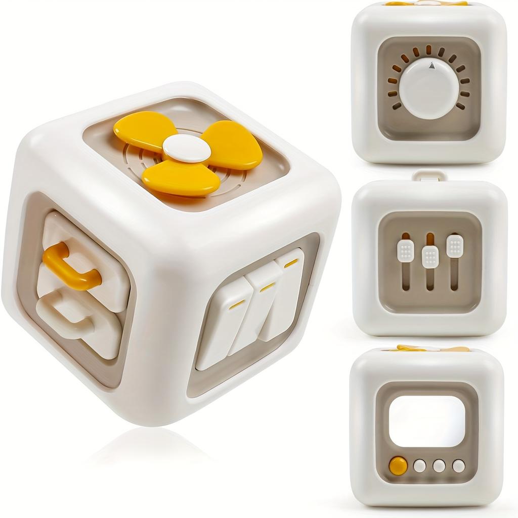 Geometric Perception for Toddlers Magic Cube, Early Childhood Development Educational Toys, Brain Exercise,Travel Friendly, ABS Material, Color Mixing