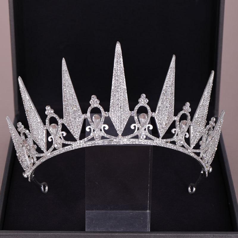 Baroque Crystal Tiaras And Crowns For Women Rhinestone Prom Diadem Crown For Women Bridal Wedding Hair Accessories Jewelry Crown