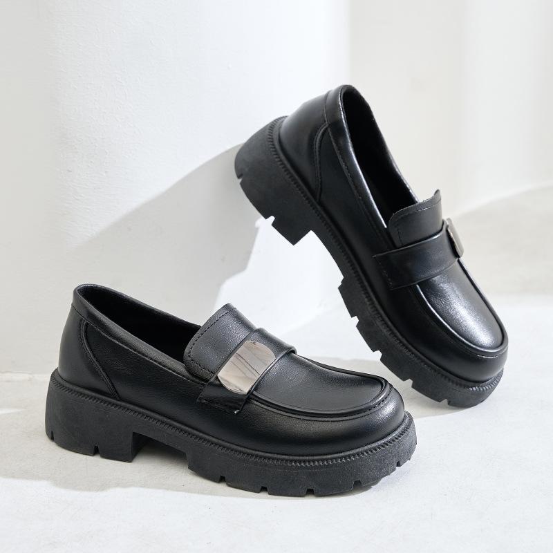 British style spring new lazy mid-heel casual shoes