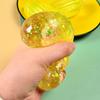 Glitter Corn Squeeze Toy Slow-Rising TPR Fidget for Stress Relief Realistic Vegetable-Shaped Decompression Gadget for Kids Adults