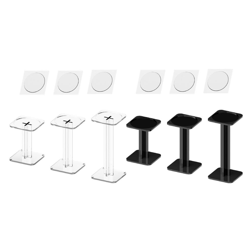 3x Acrylic Combat Display Stands Flying Miniatures Shelf Desk Organizer Holder Rack for Workshop Figures Toy