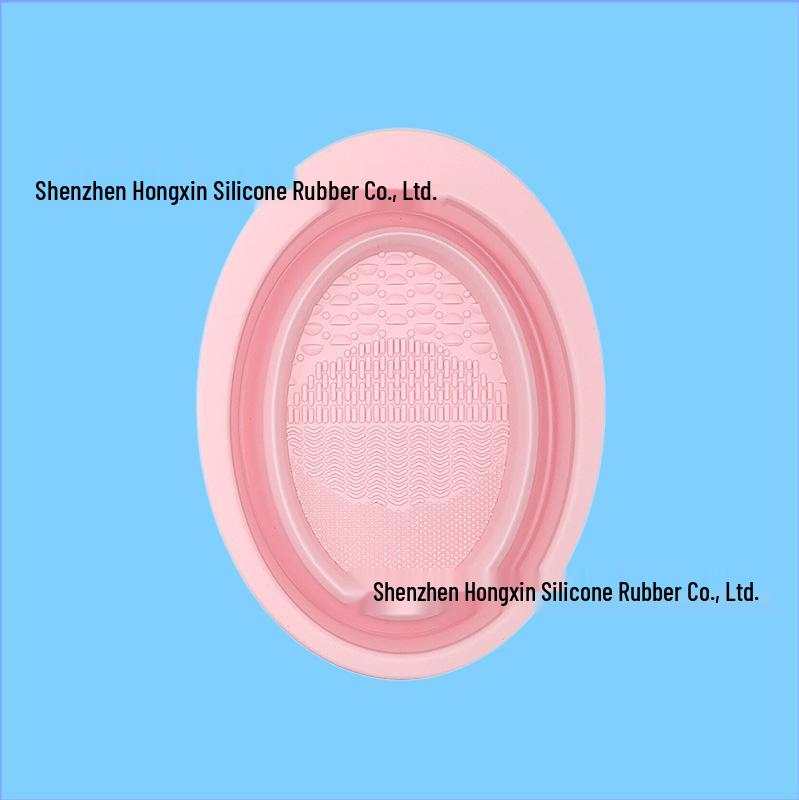 Silicone Makeup Brush Cleaning Bowl & Puff Pad Artifact