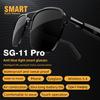 Gafas de Sol Inteligentes de Audio SG-11 Pro, Gafas de Conducción Ósea Bluetooth 5.4 con Protección UV Anti Luz Azul Sonido HIFI
