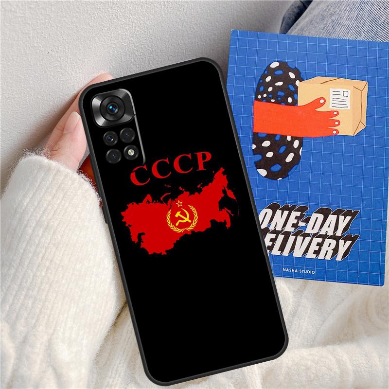 Soviet Union USSR Flag Funda For Xiaomi Redmi Note 13 Pro 14 9 10 11 12 9S 10S 11S 12S Redmi 13C 10C 12C 14C Case