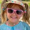 Polarized Silicone Baby Sunglasses - Anti-UV, Color Block, Fashionable Kids' Eyewear
