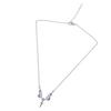 Delicate Butterfly Wing Crosses Necklace Lightweight Alloy Jewelry Adjustable Length Neckchain For Casual Or Formal