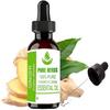 Reine Kräuter Ingwer (Zingiber officinale) Reines und natürliches ätherisches Öl in therapeutischer Qualität, Kunststoff, mit Pipette
