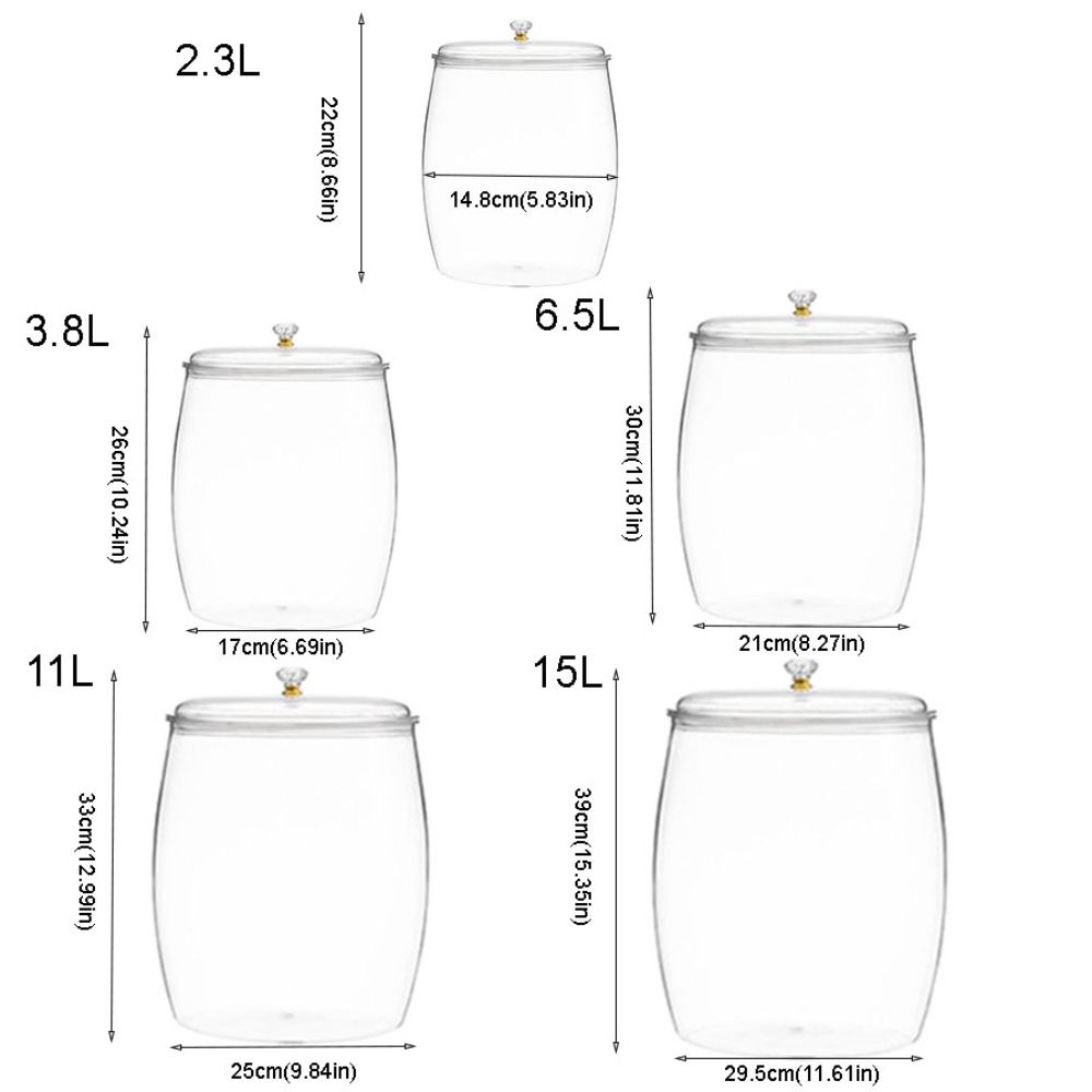 With Lid Grains Storage Box Sealed Food Storage Canister Cereals Storage Jar  Cookie