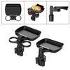 Car Cup Holder Expander with Food Tray Adjustable Stable for Drink Placement
