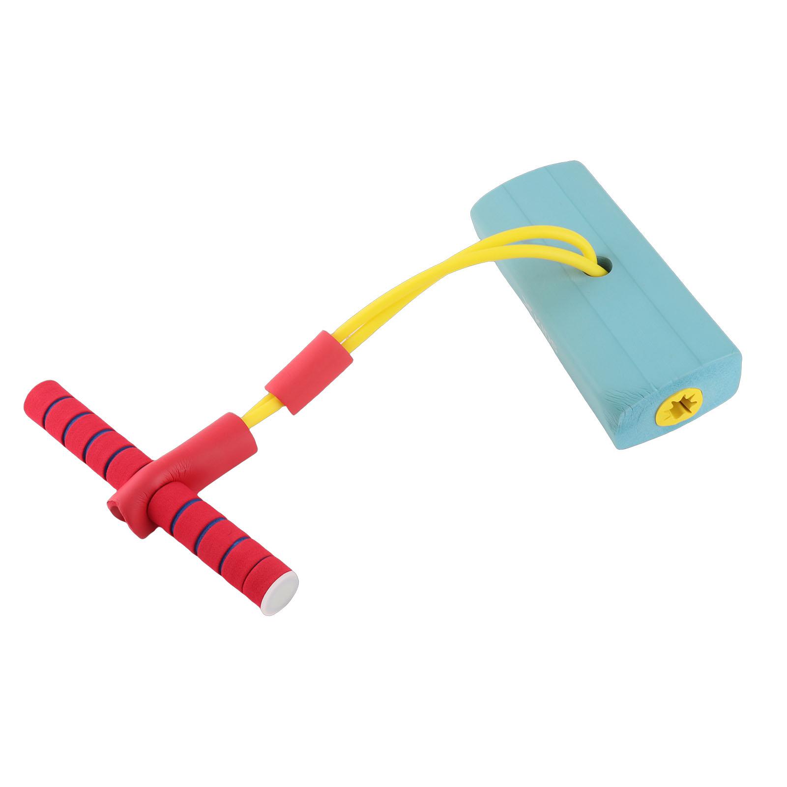 Foam Pogo Jumper Helps Grow Taller Safe Jumping Stick Toys Interesting Sound Pogo Stick for Indoors Outdoors Play Blue