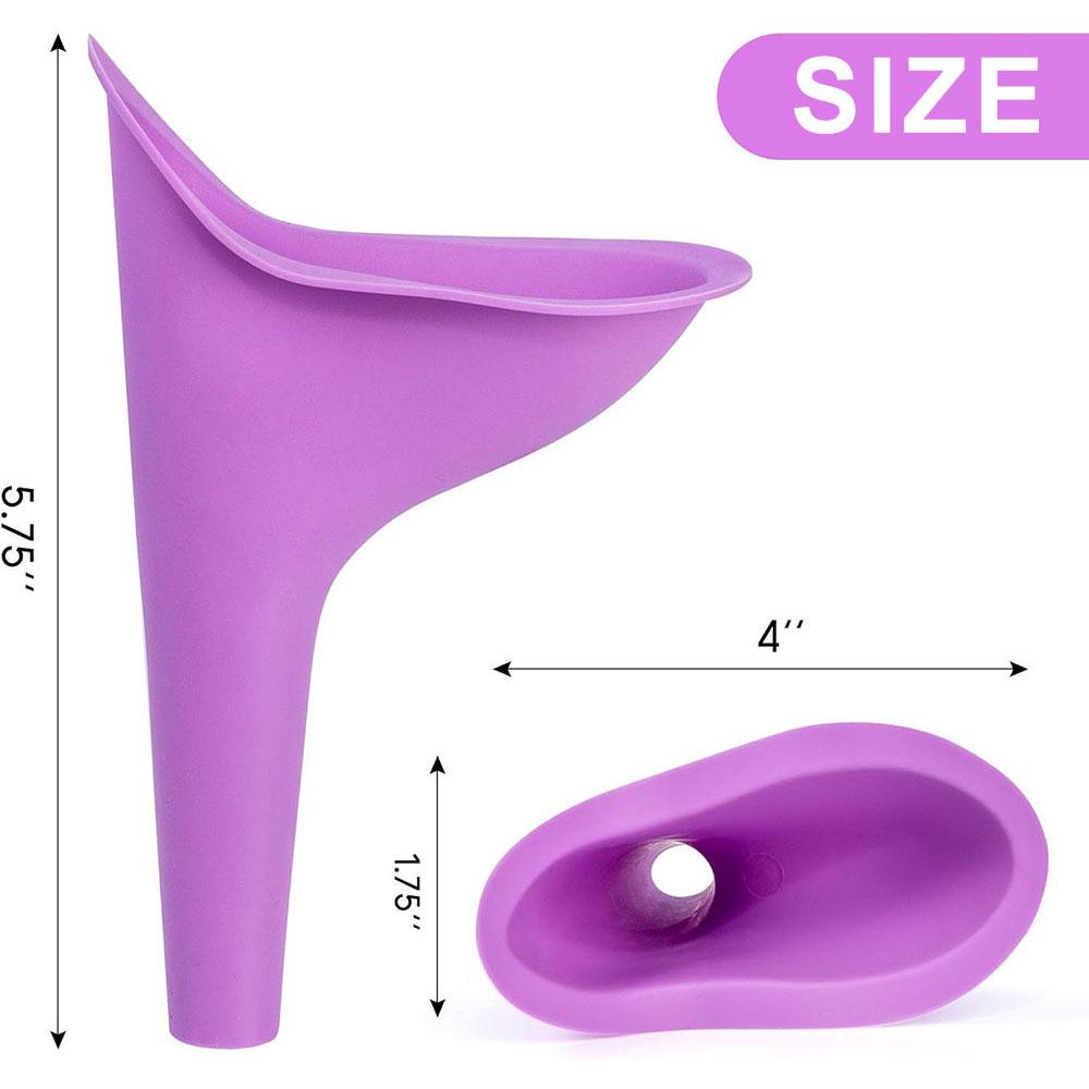 Outdoor Urinal Female Urinal for Women Portable Urination Device Pee Funnel with Packaging Box for Travel Camping Hiking and Outdoor Activities