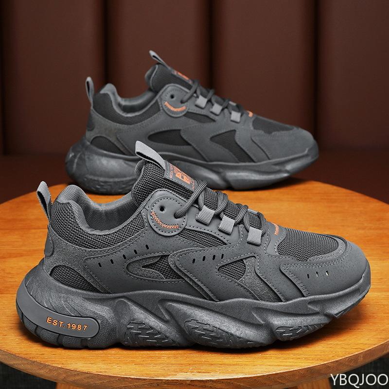 Spring new lightweight breathable men's shoes trendy versatile inner height increasing shoe anti slip sports leisure sneakers