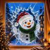 PET-Fensteraufkleber 3D Durchbruch Weihnachtsdekoration Weihnachtsfensteraufkleber Heimdekoration