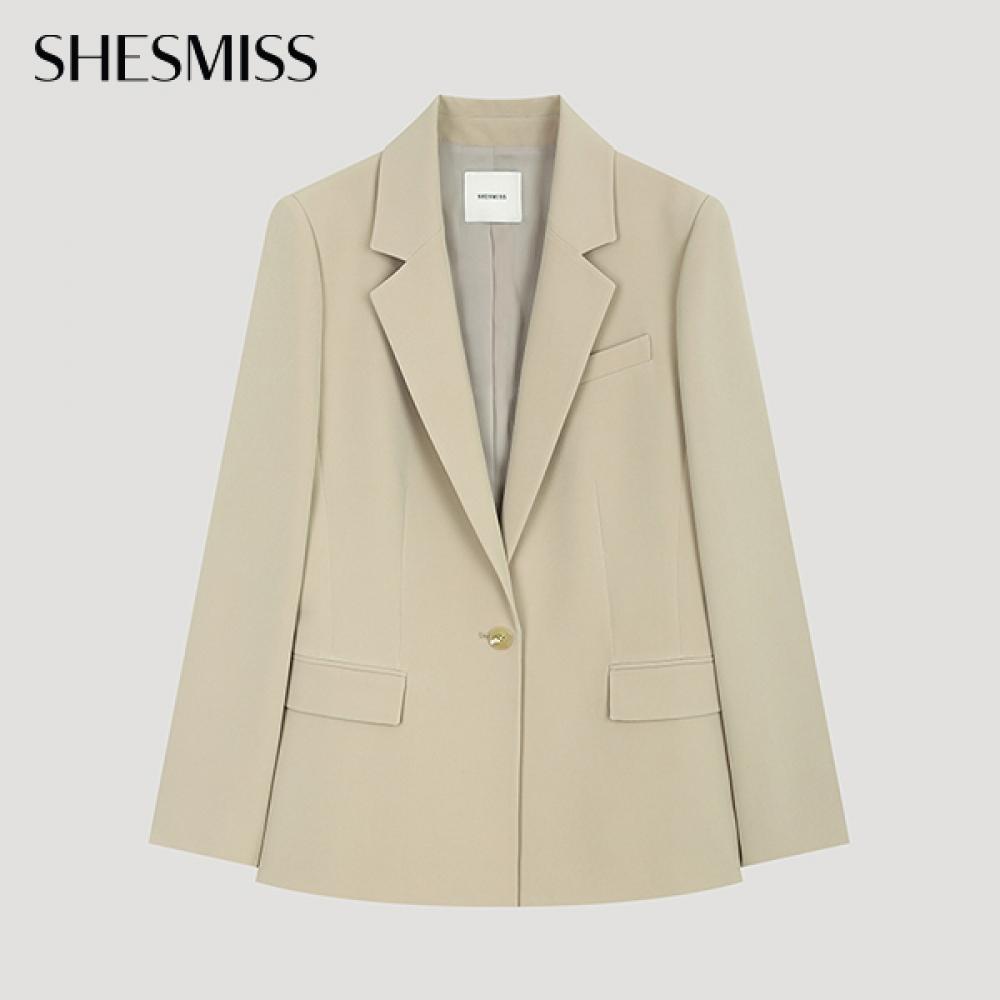 

She S miSS minimaliSt One Button Setup Jacket SwSjko11030 Be beige/66