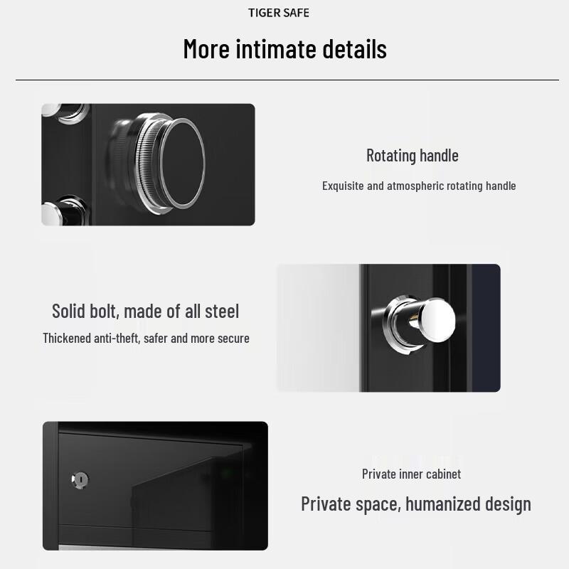 Tiger Brand Boya 60cm Fingerprint & Password Home Office Safe