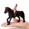 Toy Horses Equestrian Rider Horse Playset Farm Animals Action Figure Animal Figurines Plastic Models Children Toys Kids Gifts