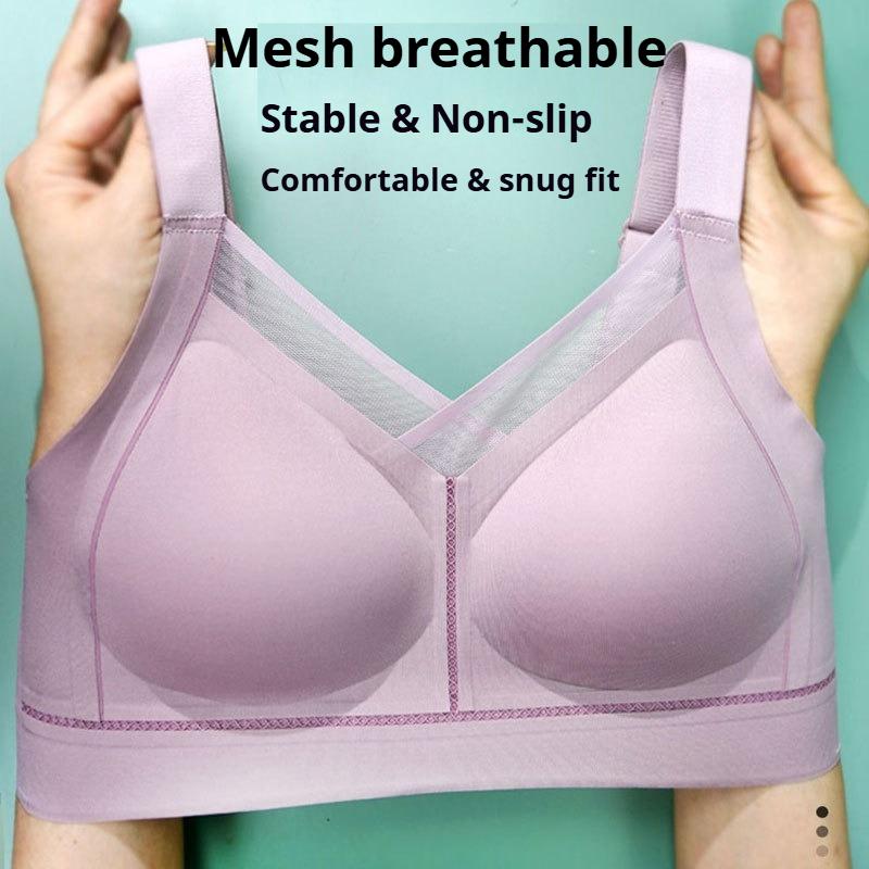 Seamless Fixed Full Cup Bra with Large Breasts To Make Them Look Smaller Gathered Breasts To Hold Side Breasts and Prevent Sagging Without Underwire