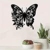 Metalen Vlinder Bloemen Wandkunst Beeldhouwwerk Handgemaakt Tuin Huis Decoratie