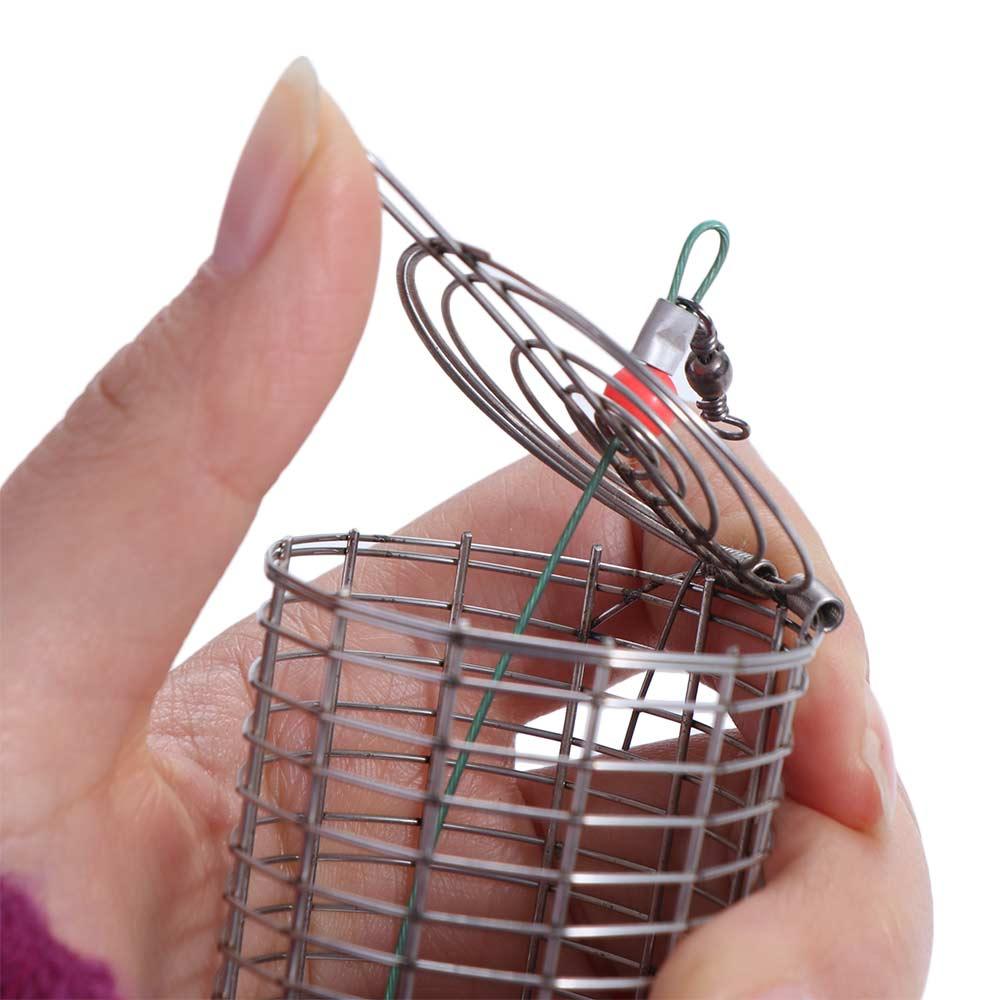 Fishing Tackle Feeder Holder Bait Feeder Fishing Bait Cage Feeding Trap Basket Fishing Lure Cage