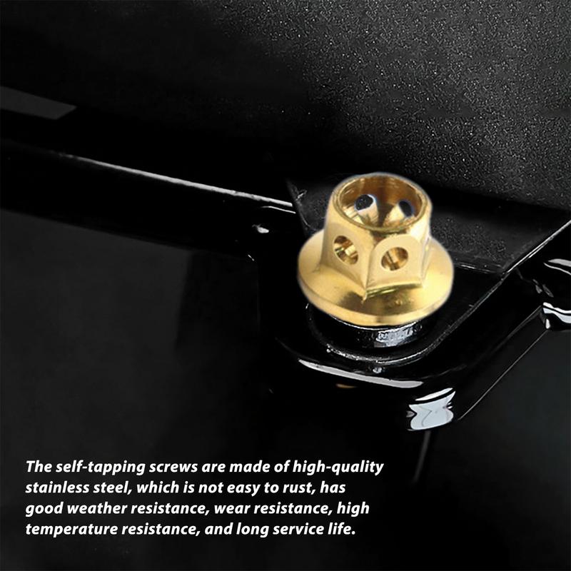 Metal Self Tapping Screws Stainless Steel Screws For Metal Modified Self Drilling Screws M5*15 Titanium Screws Motorcycle