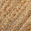 Hand-braided Jute Rug Natural Lines 160x230