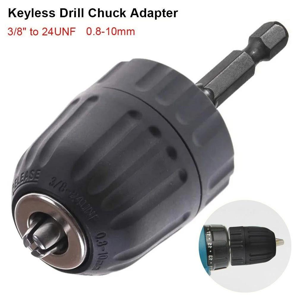 1Pcs 1/4" Hex Shank Quick Change Adapter 0.8-10mm Impact Driver Conversion Tool