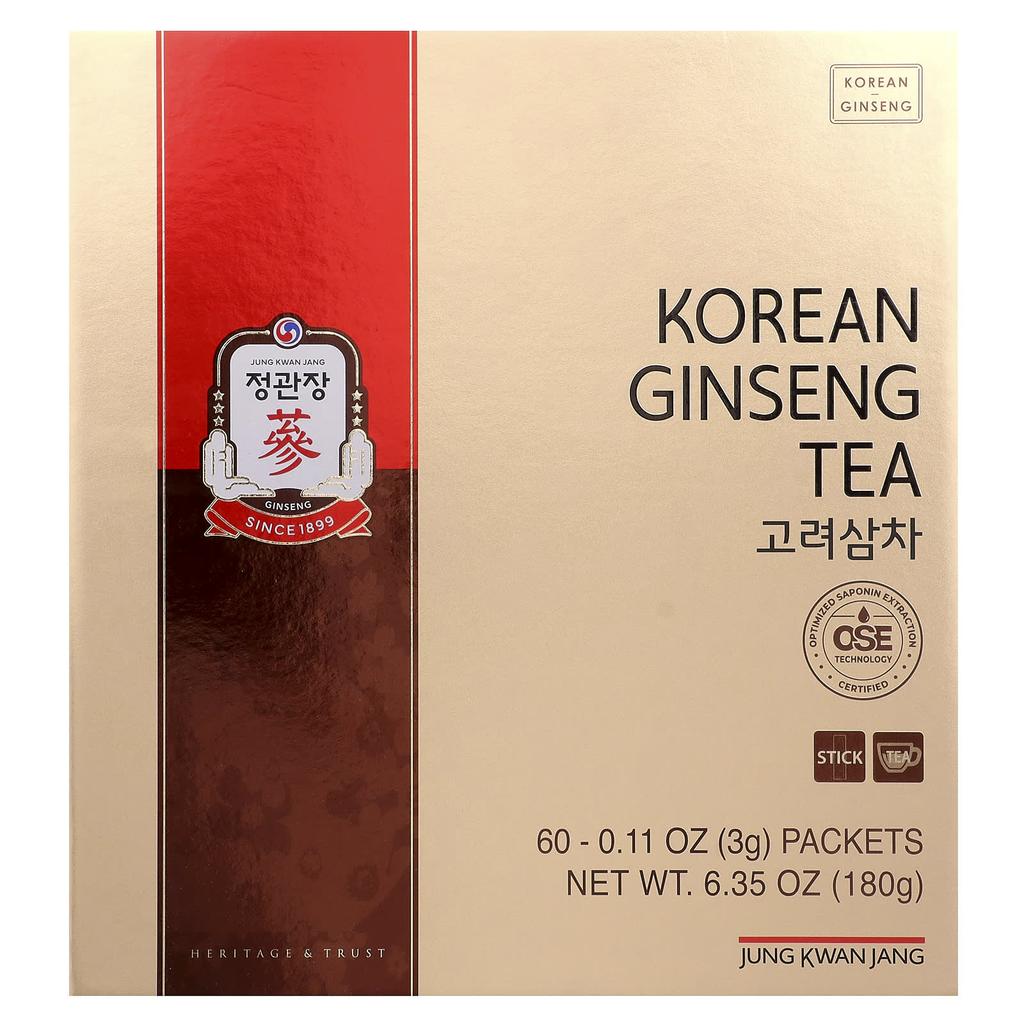 JungKwanJang, Korean Ginseng Tea, 60 Packets, 3g (0.11oz) Each