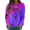 Plus Size - Plus Size - New Product: Women'S Blessed Heart Long-Sleeve Printed Round-Neck T-Shirt