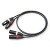 MOGAMI 2791 Red and White XLR Microphone Cable (Pair) 3m