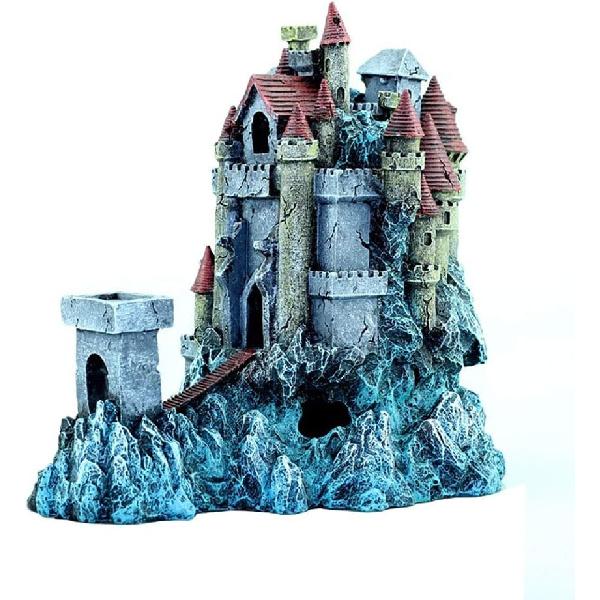 

Fish Tank Decorations,Fish Tank Accessories, Aquarium Decorations,Resin Dream Castle Landscaping Suitable for Business (Color : Painted, Size :