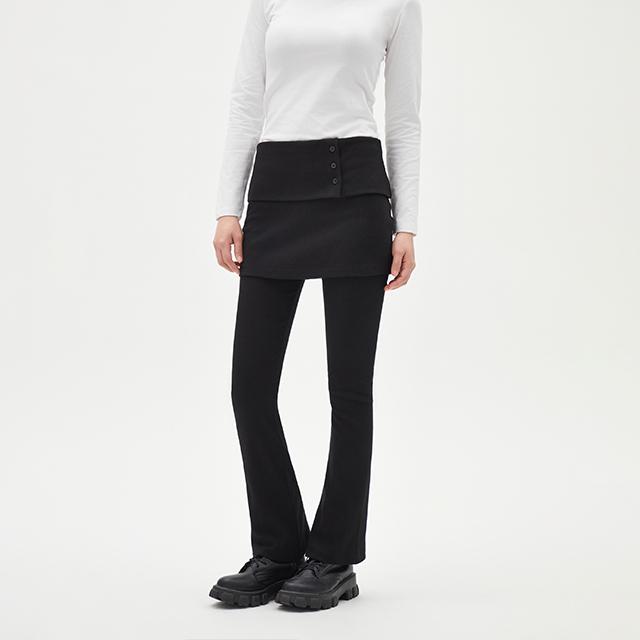 LAP Skirt Layered Leggings Pants Ar1Wp266