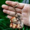 Protect Punch The Monkey Keychain Lightweight Bag Charm Mini Accessory Wallet Charm Backpack Decoration
