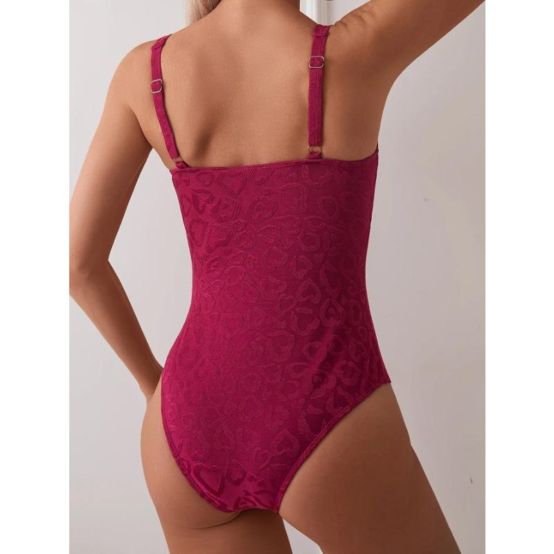 Vintage Swimwear Women Halter Push Up Slim Fit Tummy Control One Piece Swimsuit 2024 Beach Pool Bathing Suit Holiday Monokini