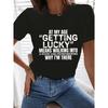 Women's Sports Short-Sleeved T-shirt, Comfortable and Stylish, Suitable for Sports and Daily Life, Letter Pattern