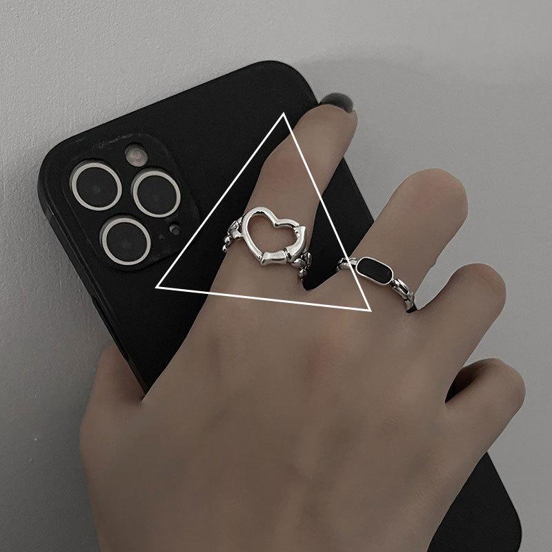 Geometric Adjustable Ring For Women With Elegant Texture Perfect For Trendy Accessories