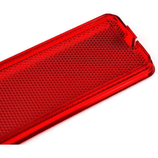 2 PCS Red Premium Interior Front Rear Door Entry Light Reflector Panels Compatible With Ford Super Duty F250 F350 F450 F550 1999-2007 / Excursion