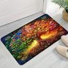 Retro Tree of Life 2D Printed Door Mat Living Room Bedroom Entrance Carpet Indoor Decorative Carpet