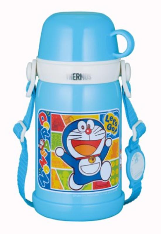 THERMOS Vacuum Insulated Bottle Doraemon Blue BL 2-Way FEF-600WD