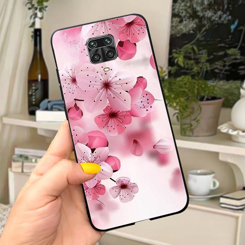 For Xiaomi Redmi Note 9 Pro Case Note9 9S Flowers Silicone Soft TPU Back Cover For Xiaomi Redmi Note 9Pro Max Case Coque Fundas