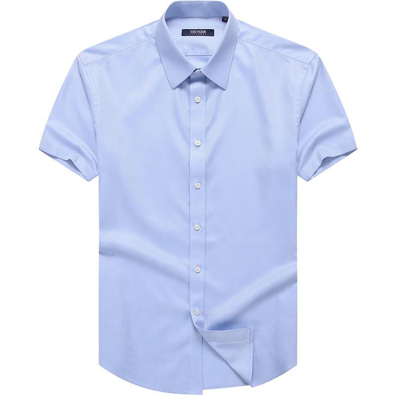 Youngor Men s Business Casual Short-Sleeve Shirt 39